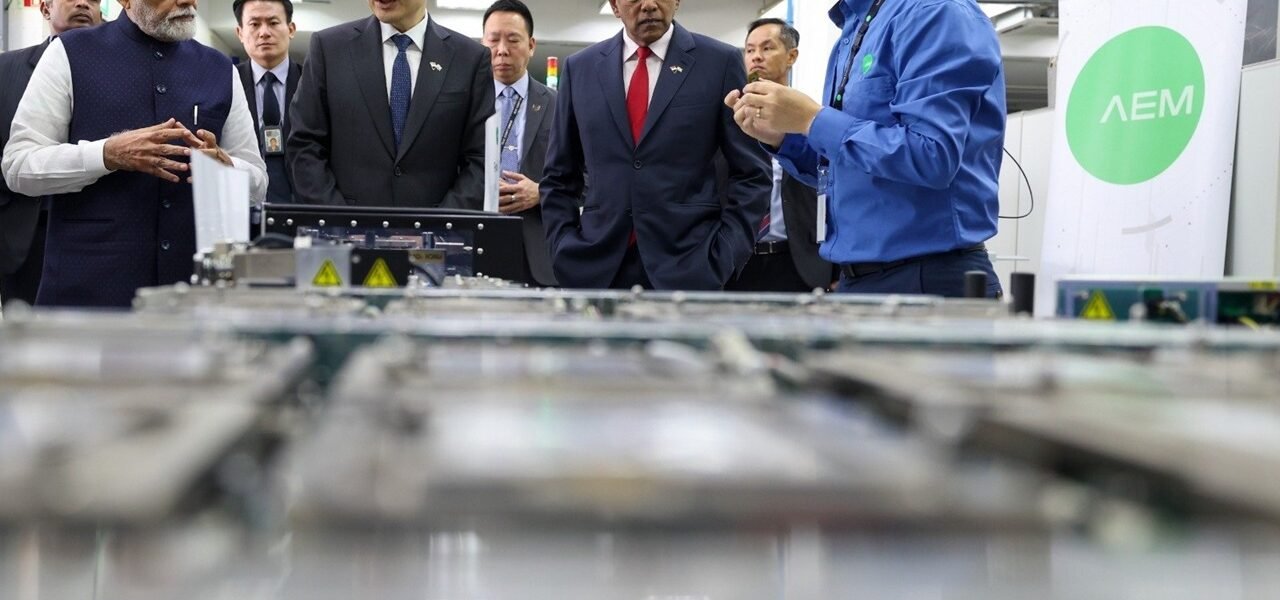 PM Modi, accompanied by PM Lawrence Wong visited AEM, a leading Singaporean company in the semiconductor and electronics sector