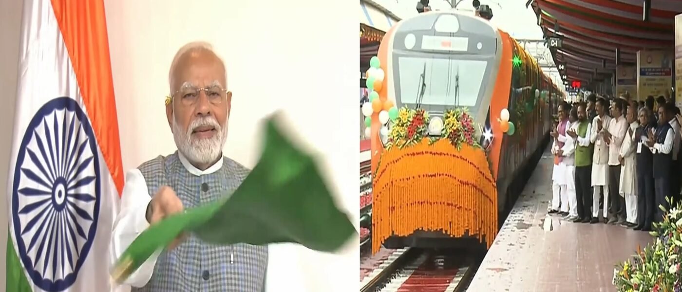 PM Modi flagged off six Vande Bharat trains including Tata Nagar - Patna through video conferencing