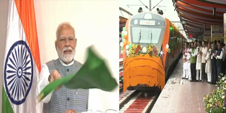 प्रधानमंत्री मोदी ने झारखंड के टाटानगर में 660 करोड़ रुपये से अधिक की रेलवे परियोजनाओं की आधारशिला रखी, छह वंदे भारत ट्रेनों को हरी झंडी दिखाई