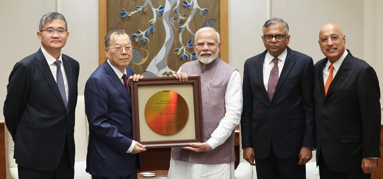 PM Modi meets leadership team of Tata Sons and PSMC; discusses semiconductor manufacturing projects