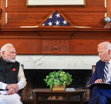 PM Modi met US President Joe Biden on the sidelines of the Quad Summit in Delaware today