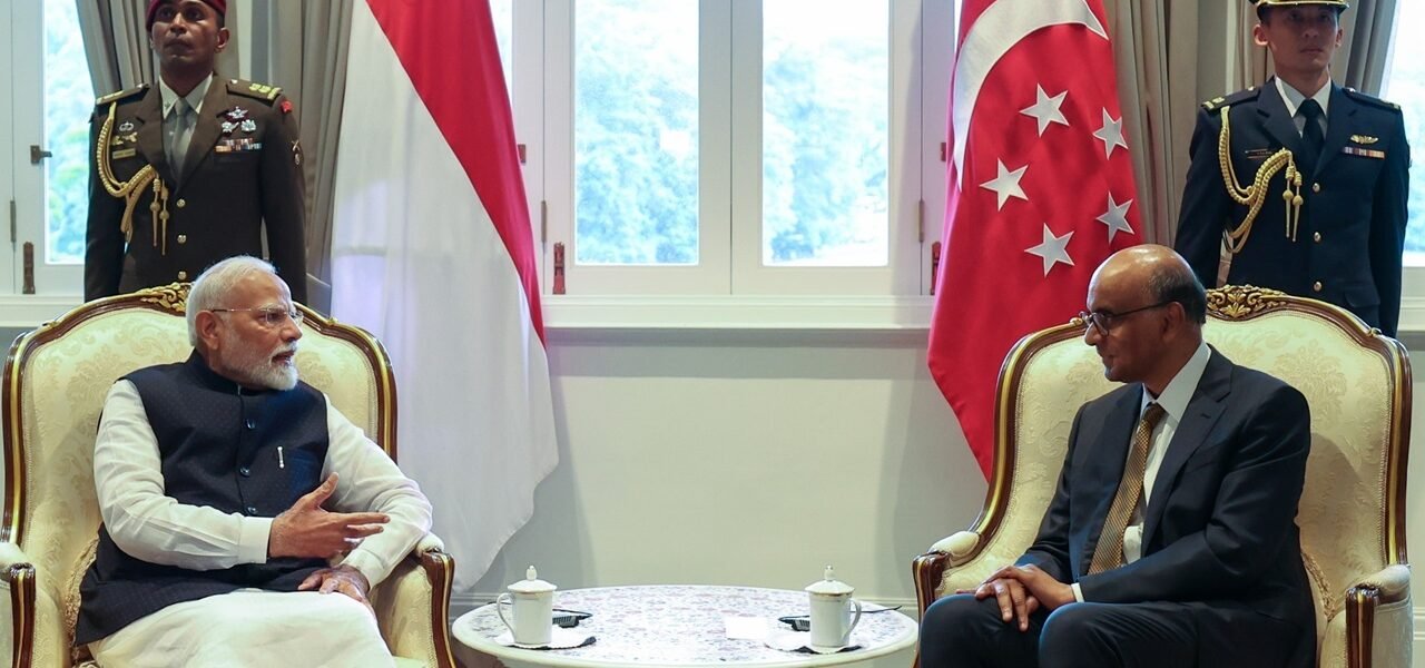 PM Narendra Modi met Singapore President Tharman Shanmugaratnam today