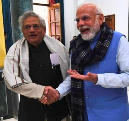 PM Narendra Modi today condoled the demise of former Member of Parliament Sitaram Yechury