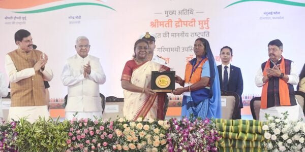 President Draupadi Murmu addressed the Safai Mitra Sammelan in Ujjain, Madhya Pradesh today