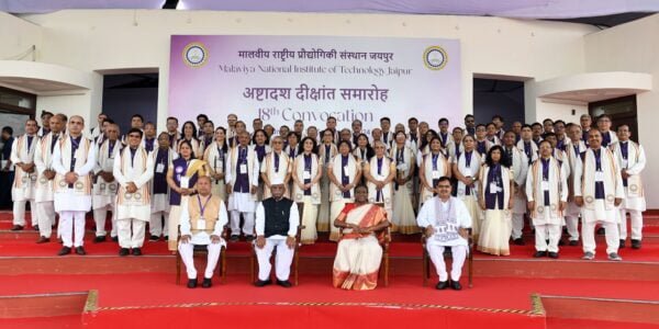 President Draupadi Murmu attended the 18th convocation of Malaviya National Institute of Technology (MNIT) in Jaipur
