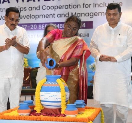 President Draupadi Murmu inaugurated the 8th India Water Week in New Delhi today
