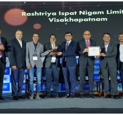 RINL awarded the prestigious CII-GBC National Energy Leader Award for the sixth consecutive year