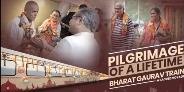 Railway Minister Ashwini Vaishnav flagged off the India-Nepal Maitri Yatra tourist train from Hazrat Nizamuddin Railway Station in New Delhi