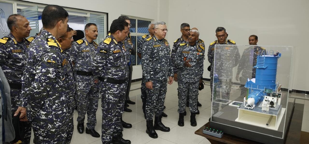 Submarine Escape Training Facility- Vinetra inducted into Navy at Visakhapatnam