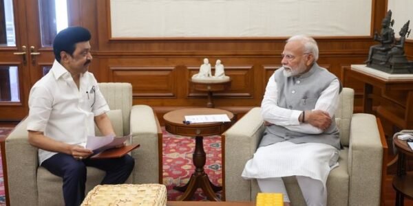 Tamil Nadu Chief Minister M.K.Stalin met Prime Minister Modi in New Delhi today
