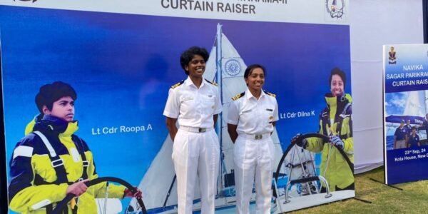 Two officers of the Indian Navy will circumnavigate the world under the Navika Sagar Parikrama campaign