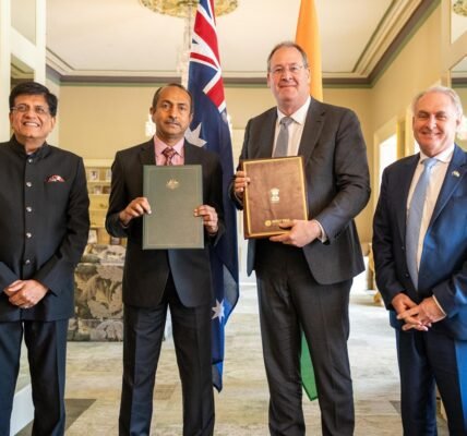 Union Commerce and Industry Minister Piyush Goyal announced the setting up of an office for trade promotion in Australia