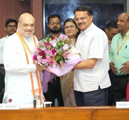 Union Home and Cooperation Minister Amit Shah was unanimously re-elected as the Chairman of the Parliamentary Official Language Committee