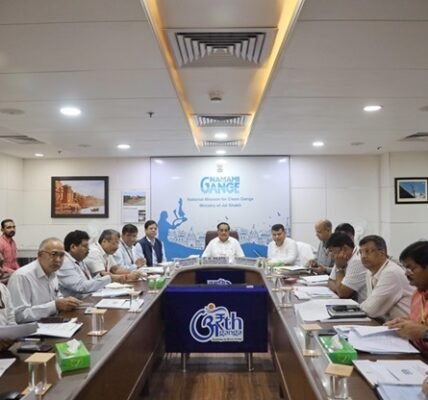 Union Minister C.R. Patil chaired the 12th meeting of the Ganga Conservation Empowered Task Force
