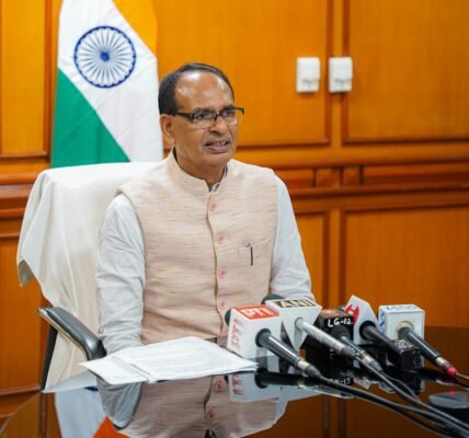 Union Minister Shivraj Singh Chauhan today held a press conference in Pusa, New Delhi regarding Prime Minister Narendra Modi's program in Jamshedpur