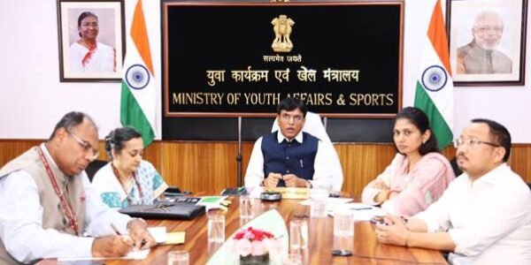 Union Sports Minister Dr. Mansukh Mandaviya held a virtual interaction with Ministers of Youth Departments of various States and Union Territories in New Delhi today