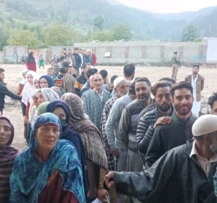 Voting for the first phase of 24 assembly seats continues in Jammu and Kashmir