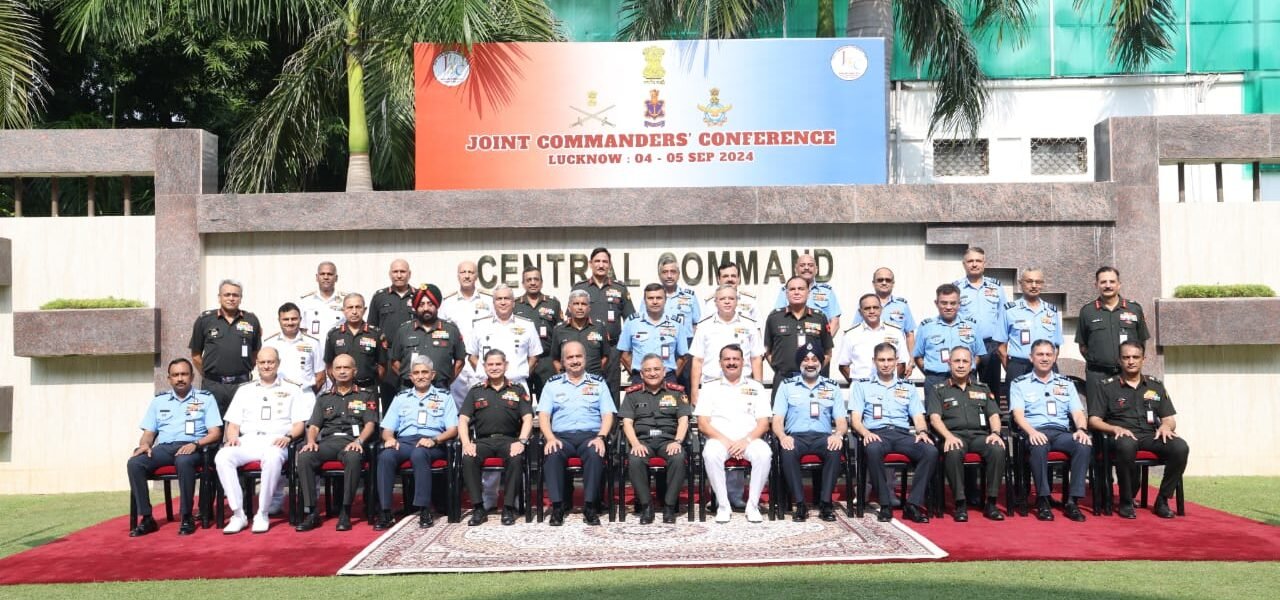 first Joint Commanders' Conference (JCC) under the theme 'Strong and Secure India Transforming Armed Forces' began in Lucknow