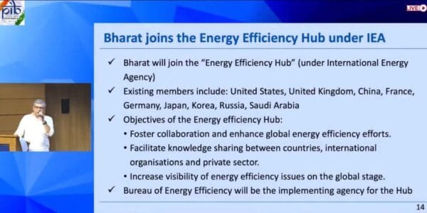 Cabinet approves India's participation in International Energy Efficiency Hub through signing of Letter of Intent
