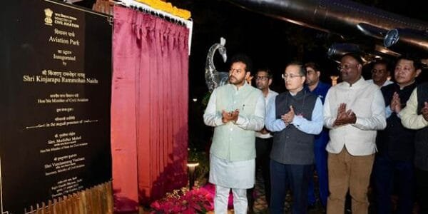 Civil Aviation Minister Kinjarapu Ram Mohan Naidu inaugurated the Aviation Park in the Ministry premises