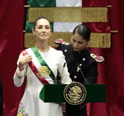 Claudia Sheinbaum sworn in as Mexico's first female president