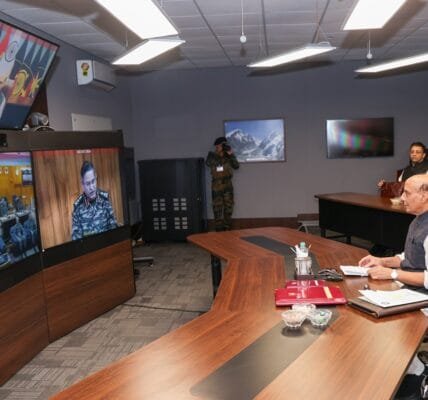 Defence Minister Rajnath Singh addressed senior military officers at the Army Commanders' Conference