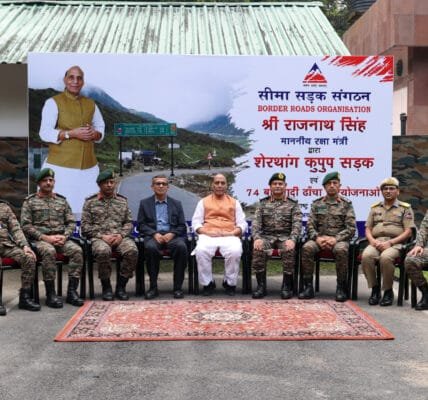 Defence Minister Rajnath Singh dedicates 75 infrastructure projects of Border Roads Organisation worth Rs 2,236 crore to the nation in 11 states-UT