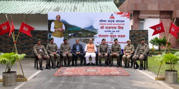 Defence Minister Rajnath Singh dedicates 75 infrastructure projects of Border Roads Organisation worth Rs 2,236 crore to the nation in 11 states-UT