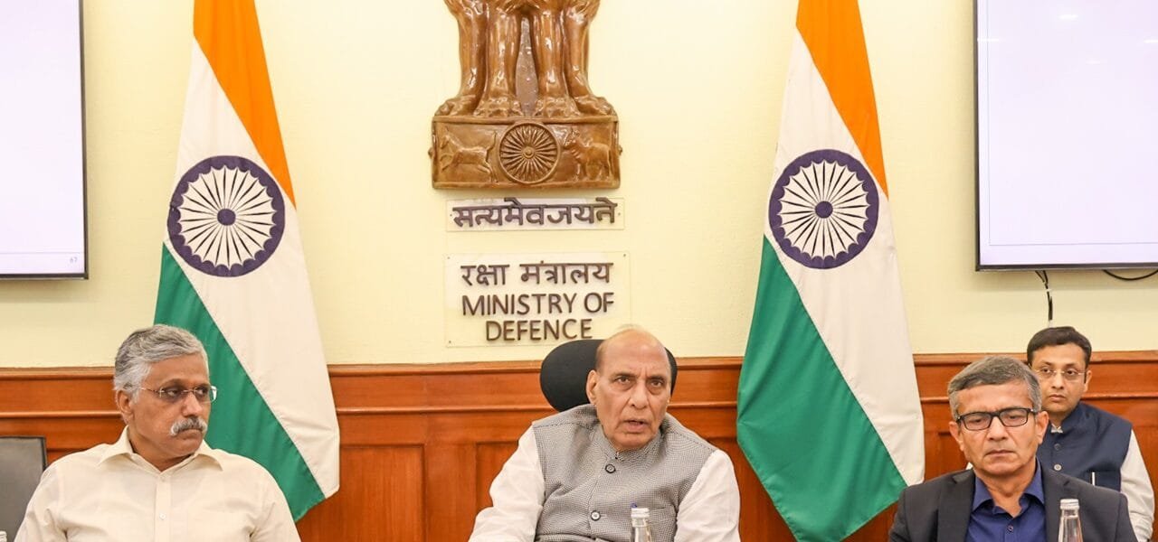 Defence Minister Rajnath Singh reviews performance of DPSUs; receives dividend cheques worth Rs 1,620 crore