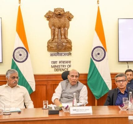 Defence Minister Rajnath Singh reviews performance of DPSUs; receives dividend cheques worth Rs 1,620 crore