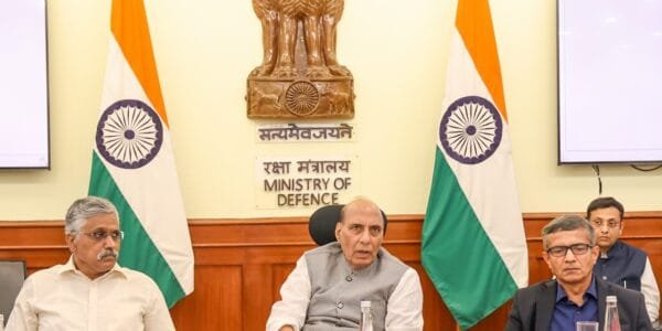 Defence Minister Rajnath Singh reviews performance of DPSUs; receives dividend cheques worth Rs 1,620 crore