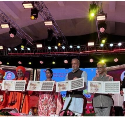 Department of Posts released commemorative postage stamp to mark 200 years of Kittur Vijayotsava