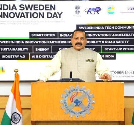 Dr. Jitendra Singh addresses the 11th India Sweden Innovation Day