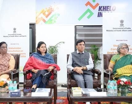Dr. Mansukh Mandaviya chairs stakeholder consultation meeting with IOA, NSFs and NSPOs on draft National Sports Administration Bill 2024