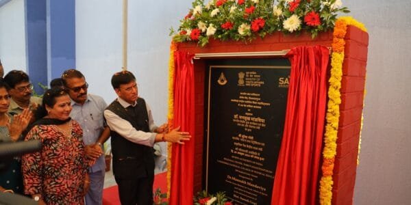 Dr. Mansukh Mandaviya inaugurates newly constructed 300-bed Girls Hostel at SAI RC LNCPE