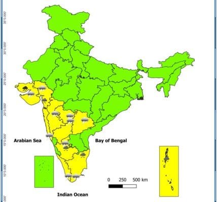 Heavy rains may occur in Kerala, Karnataka, Mahe and Lakshadweep for the next four to five days IMD