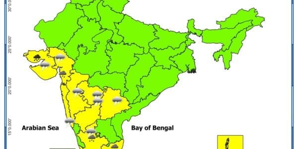 Heavy rains may occur in Kerala, Karnataka, Mahe and Lakshadweep for the next four to five days IMD