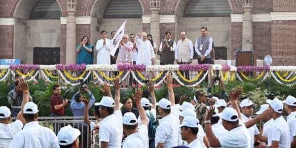 Home Minister Amit Shah today flagged off the 'Run for Unity' in New Delhi as part of National Unity Day