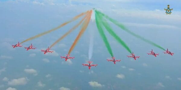 IAF's 92nd anniversary celebrations begin in Chennai with a spectacular display by 72 fighter jets and helicopters