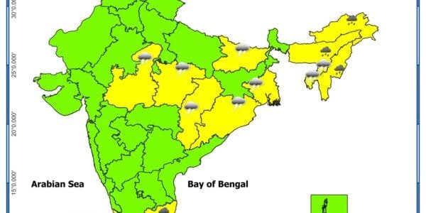 IMD predicted heavy rainfall at many places in the country