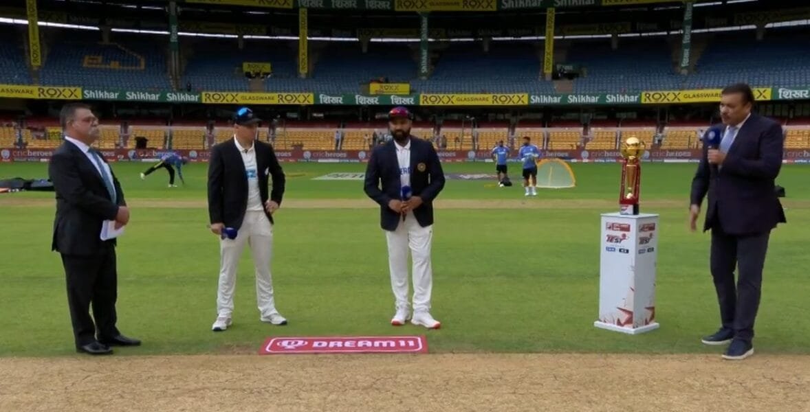 IND vs NZ 1st Test India wins the toss and decides to bat first against New Zealand