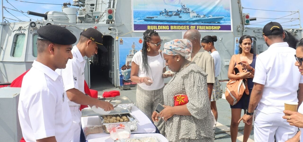 Indian Navy's frontline stealth frigate INS Talwar arrives in La Reunion, France
