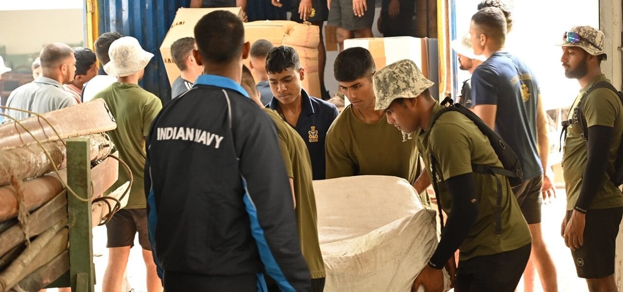 Indian Navy's preparedness for emergency operations in the wake of Cyclone Dana