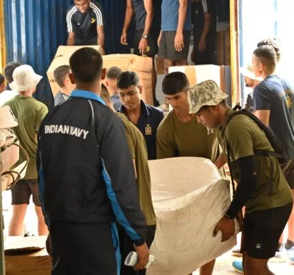 Indian Navy's preparedness for emergency operations in the wake of Cyclone Dana