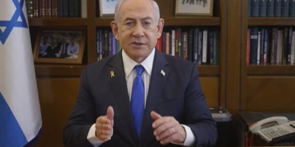 Israeli PM Benjamin Netanyahu urged the United Nations to withdraw peacekeeping forces stationed in southern Lebanon