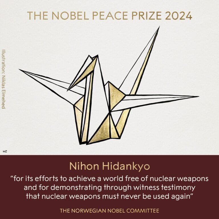 Japanese group Nihon Hidankyo awarded Nobel Peace Prize for the year 2024
