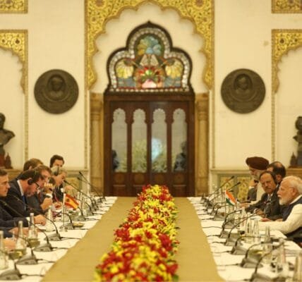 PM Modi and Spanish PM Pedro Sanchez held bilateral and delegation level talks in Vadodara