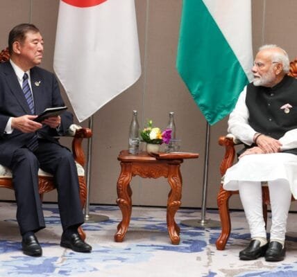 PM Narendra Modi held talks with newly appointed PM of Japan Shigeru Ishiba