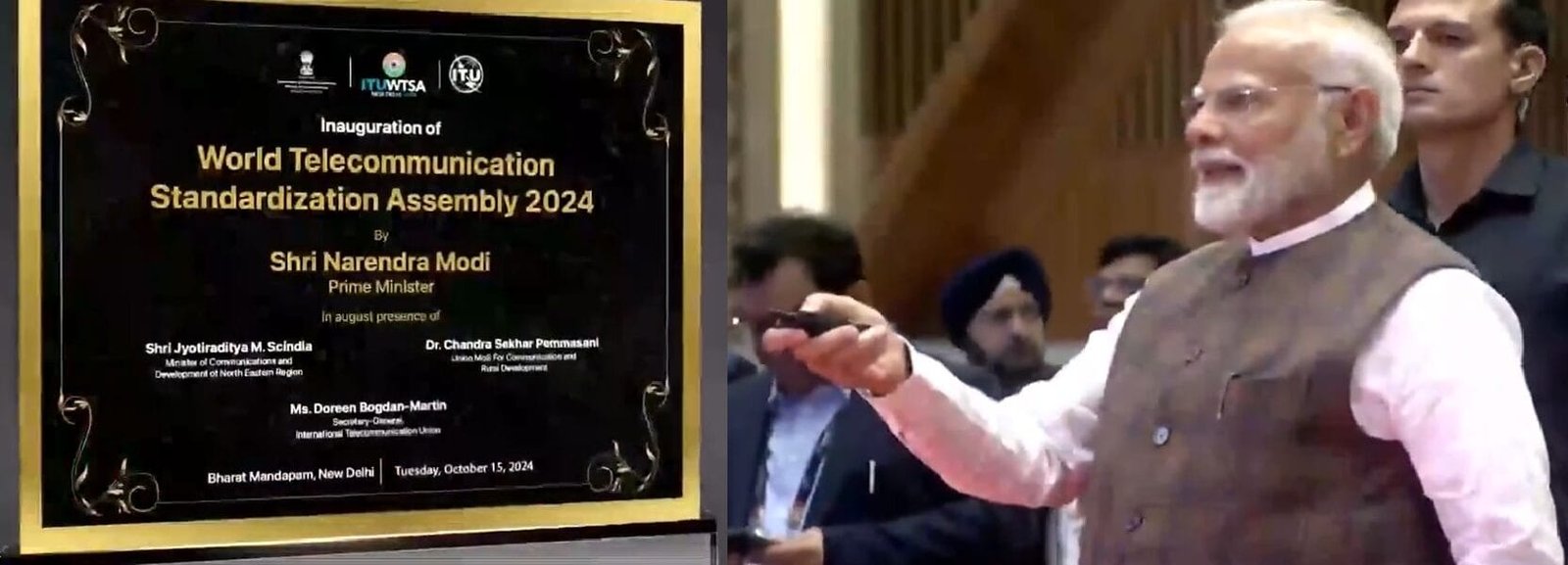 PM Narendra Modi inaugurates ITU World Telecommunication Standardization Assembly 2024