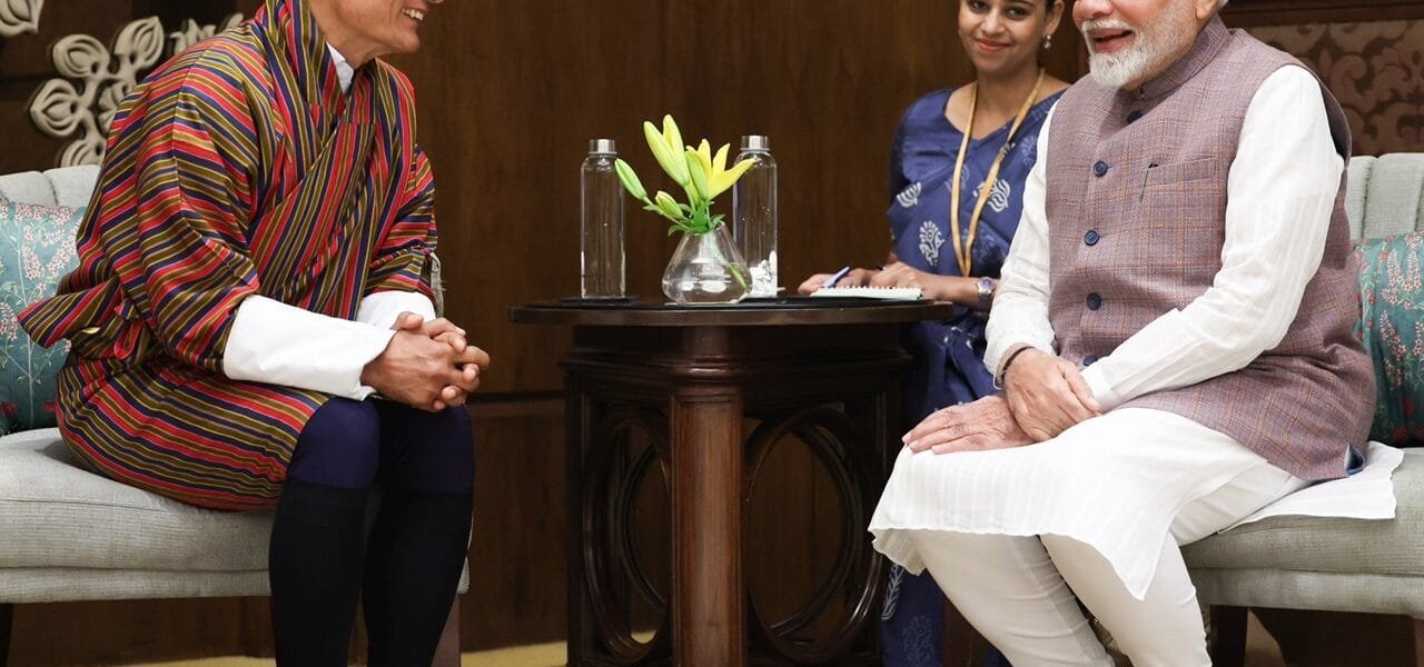PM Narendra Modi met Bhutan's PM Tshering Tobgay today